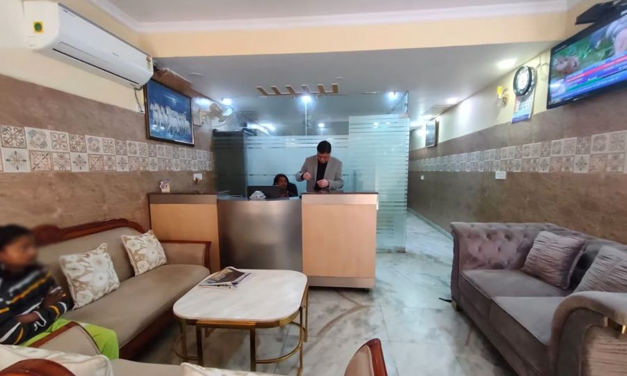 Comfortable reception & waiting area